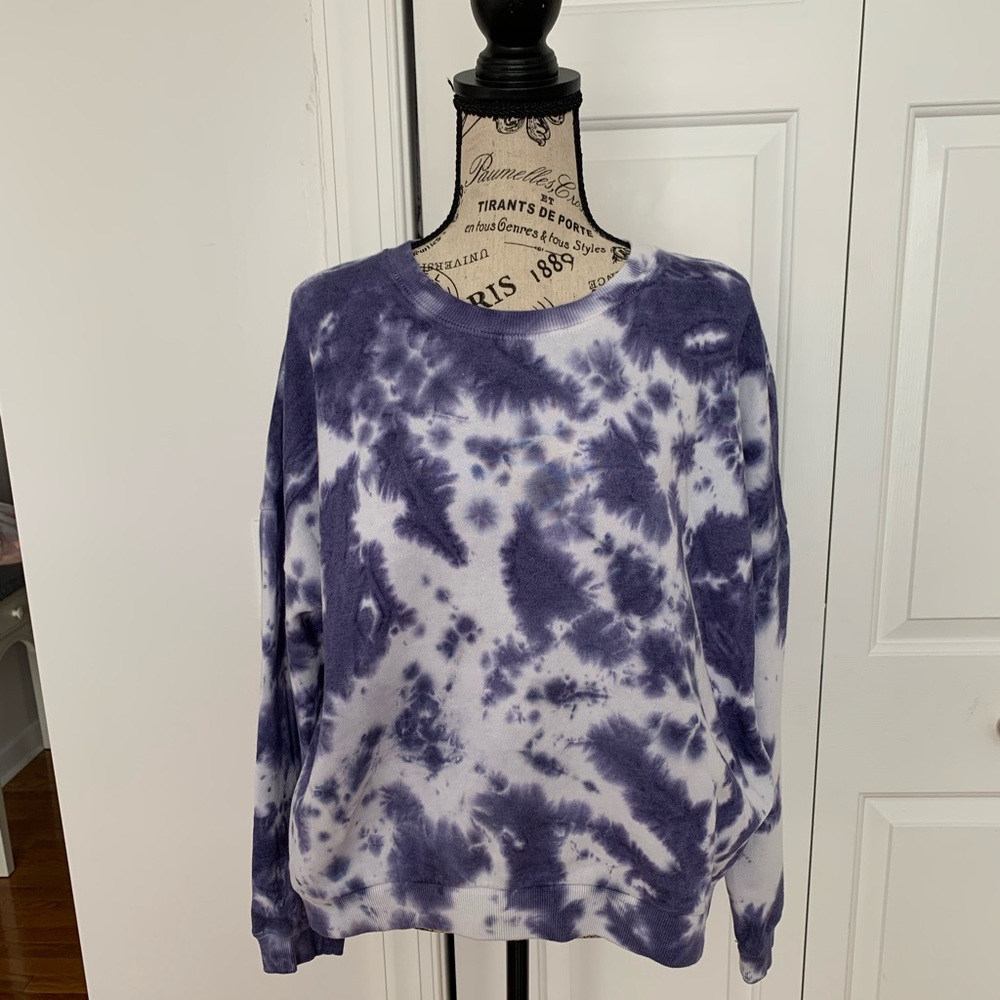 💜 Pink Rose Tie Dye Sweatshirt 💜